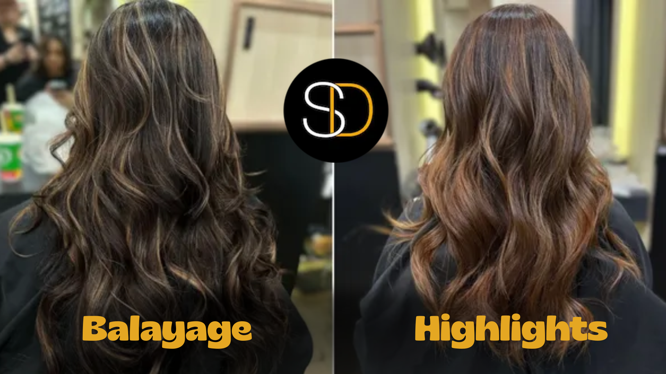 The difference between balayage and highlights is that Balayage