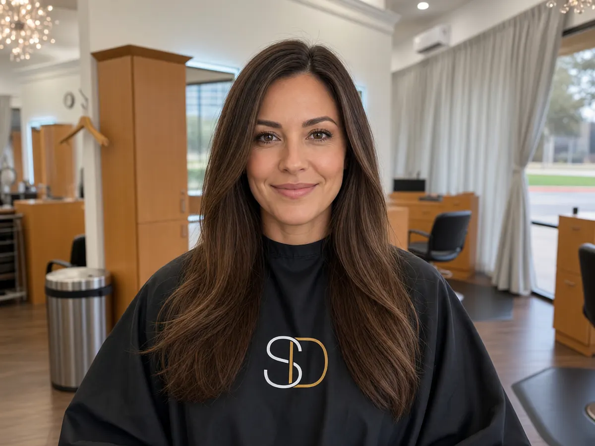 Glossy, healthy hair after a Hair Botox treatment at Salon D