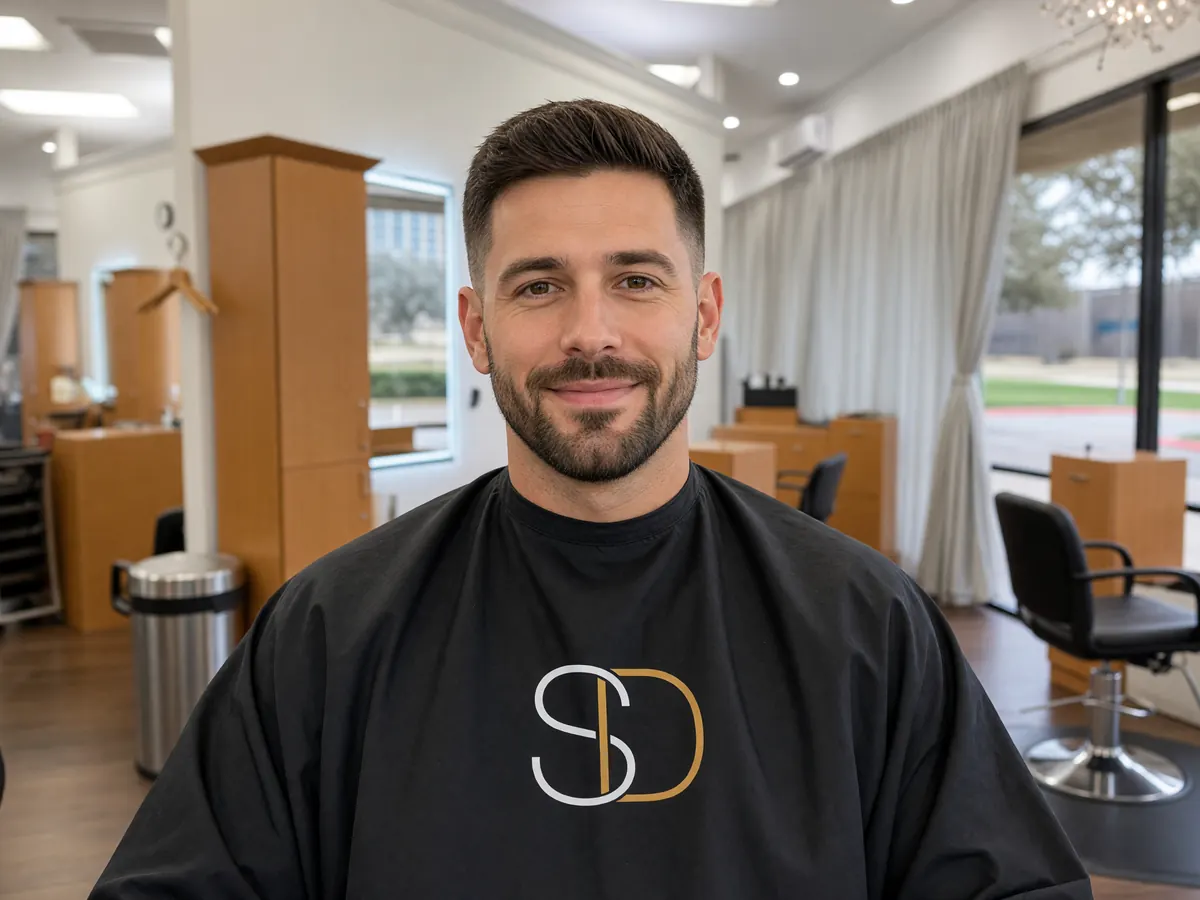 A fresh men's cut with a clean taper at Salon D in Dallas